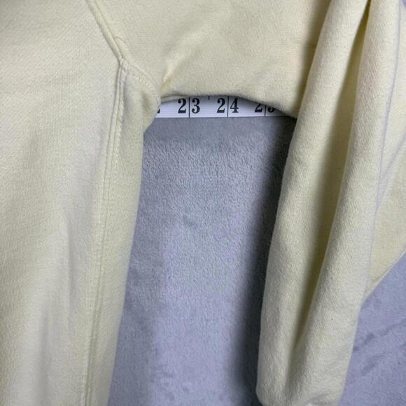 Nike Hoodie Men’s S Cream Yellow Sportswear Club Fleece Swoosh Logo Embroidered - Picture 9 of 9